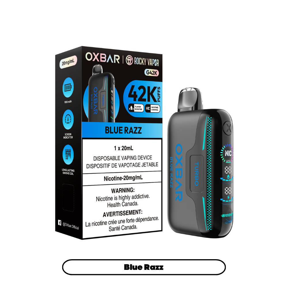 Oxbar G42k - Cigarette électronique jetable (PROVINCIALE) (42 000 bouffées)