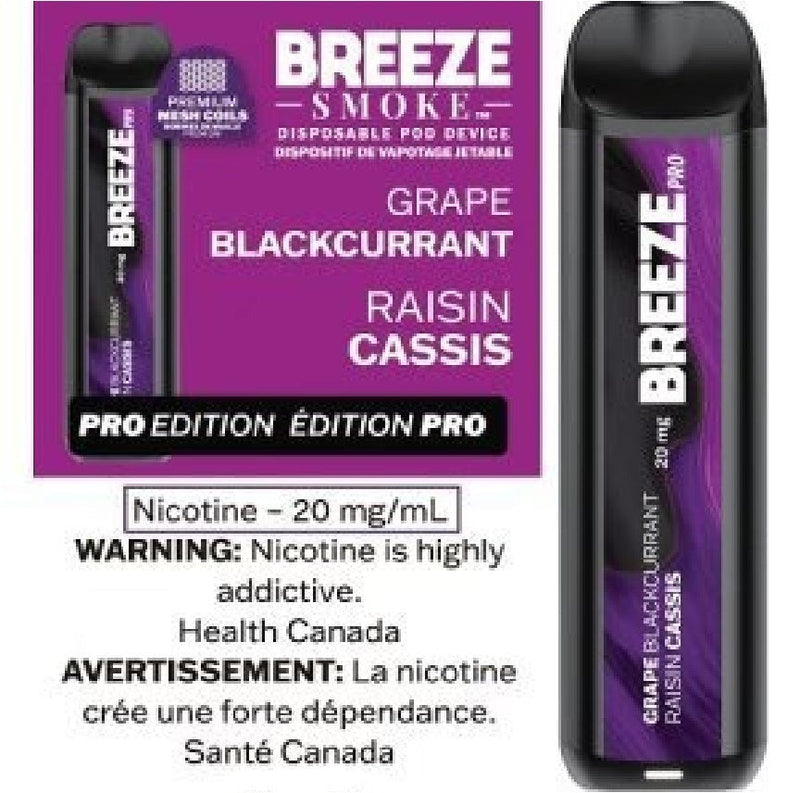 Breeze Pro - Disposable E-Cig (2000 Puffs) (EXCISE TAXED)