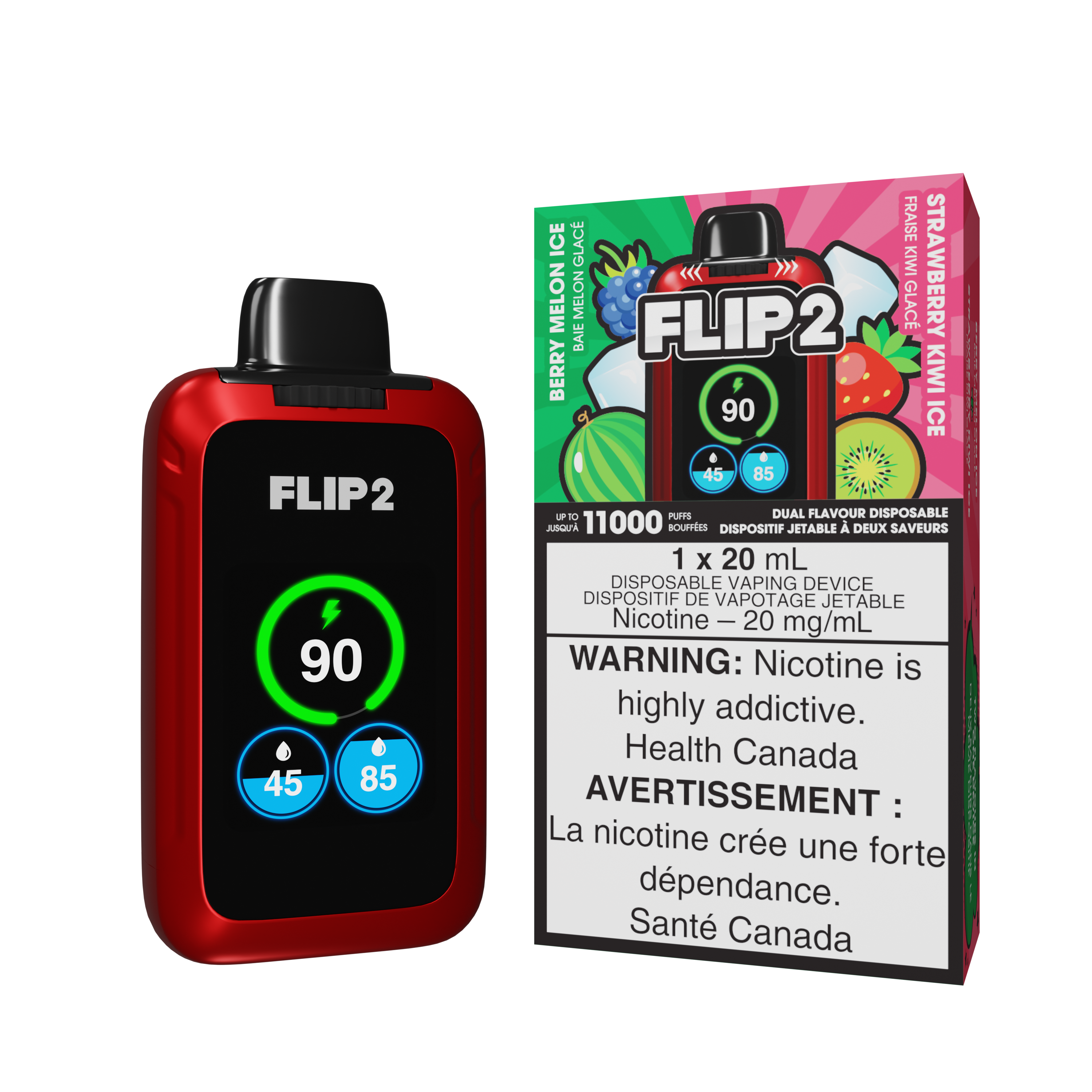 Flip Bar 2 - Cigarette électronique jetable (11 000 bouffées) (FÉDÉRAL)