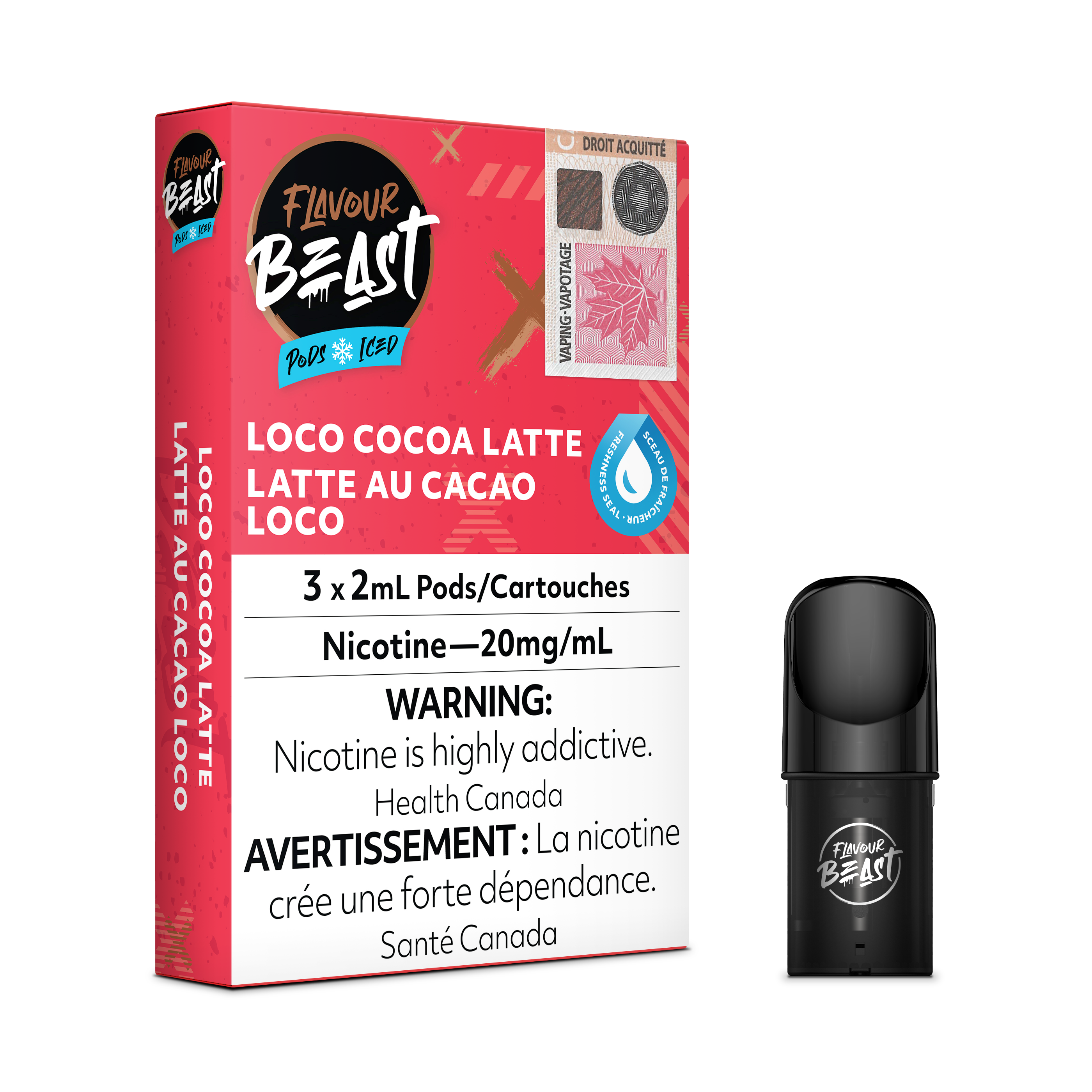 Capsules Flavour Beast Flow - Bomb Blue Razz (Compatible avec STLTH)