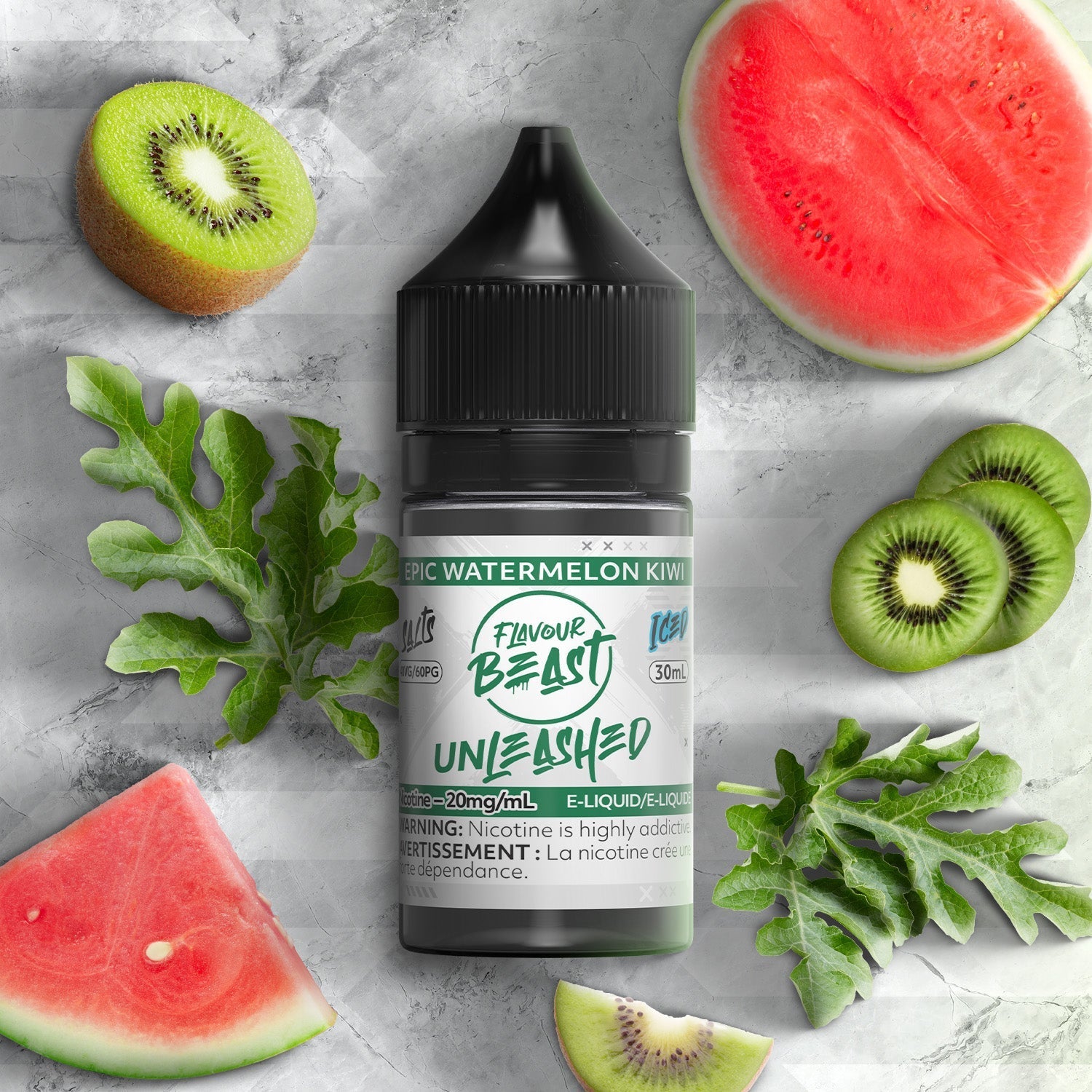 Saveur Beast Unleashed Sel - Epic Pastèque Kiwi (PROVINCIAL)