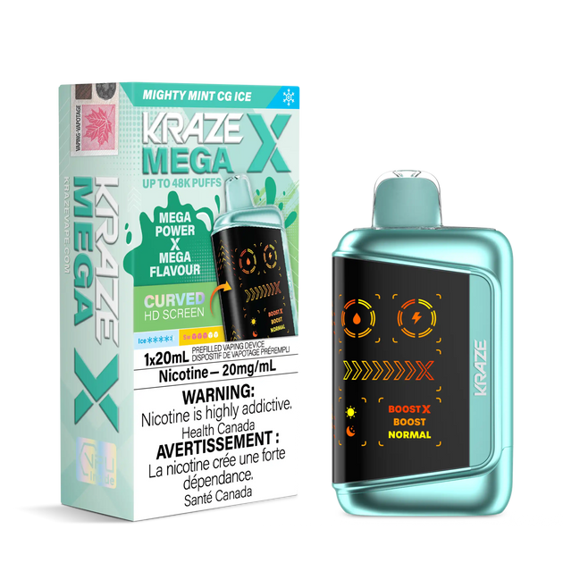 Kraze Mega X 48K High-Puff Disposables Canada | VIP Vape Kraze Mega X 48K High-Puff Disposables Canada | VIP Vape