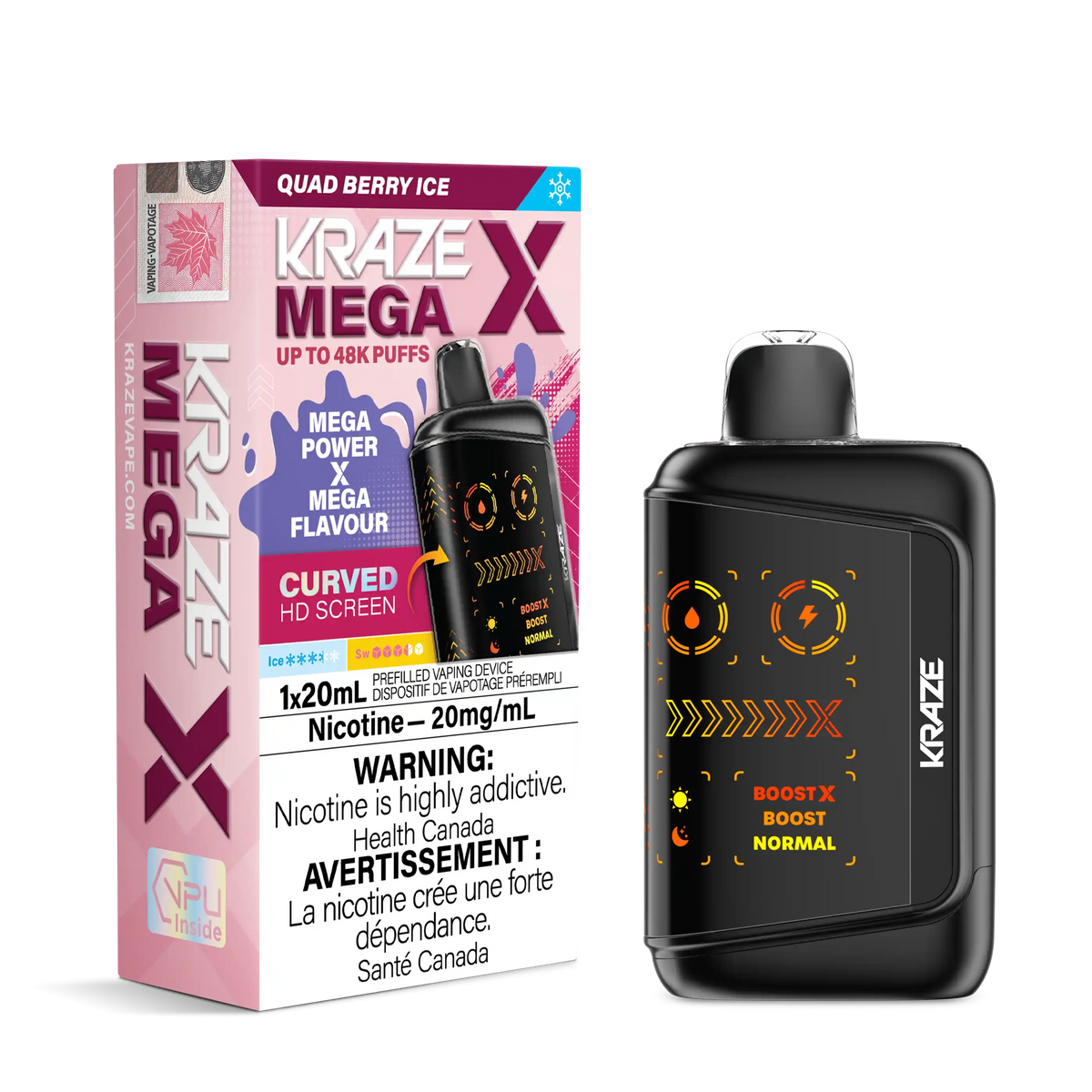 Quad Berry Ice Kraze Mega X – Disposable Vape by KRAZE | VIP Vape…