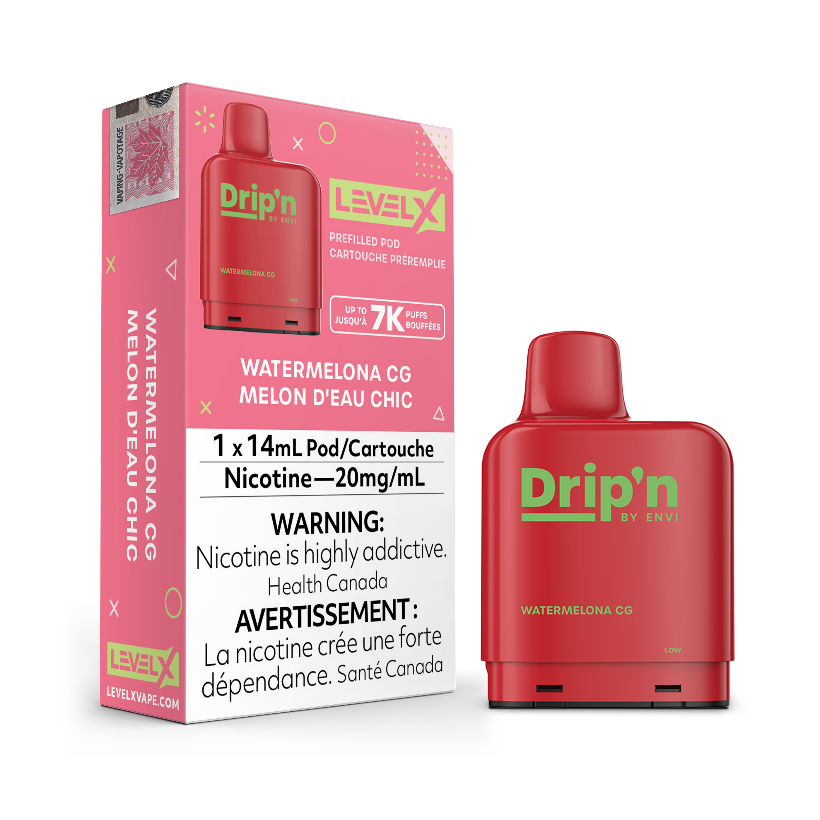 Niveau X - Drip'n Pods (7 000 bouffées) (FÉDÉRAL)