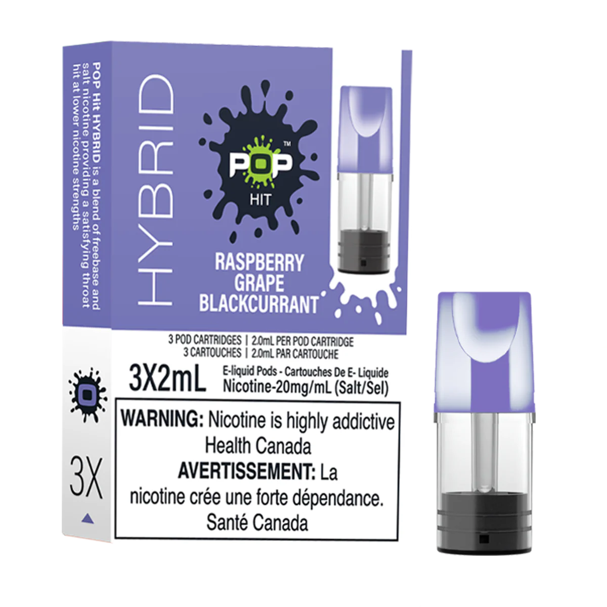 Pop Hybrid Pods - Raspberry Grape Blackcurrant (Compatible with STLTH) (PROVINCIAL)