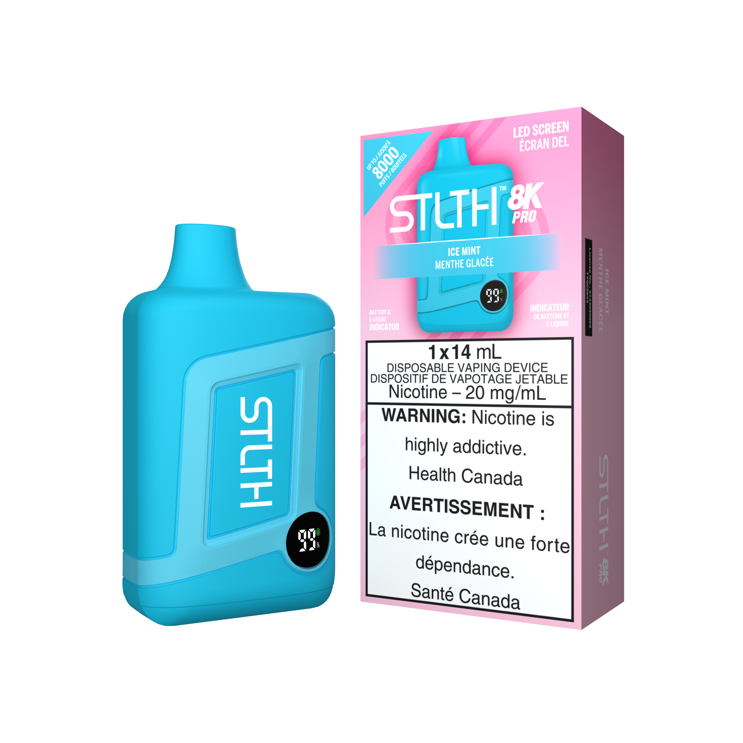 STLTH 8K Pro - Disposable E-Cig (FEDERAL) (8000 Puffs)