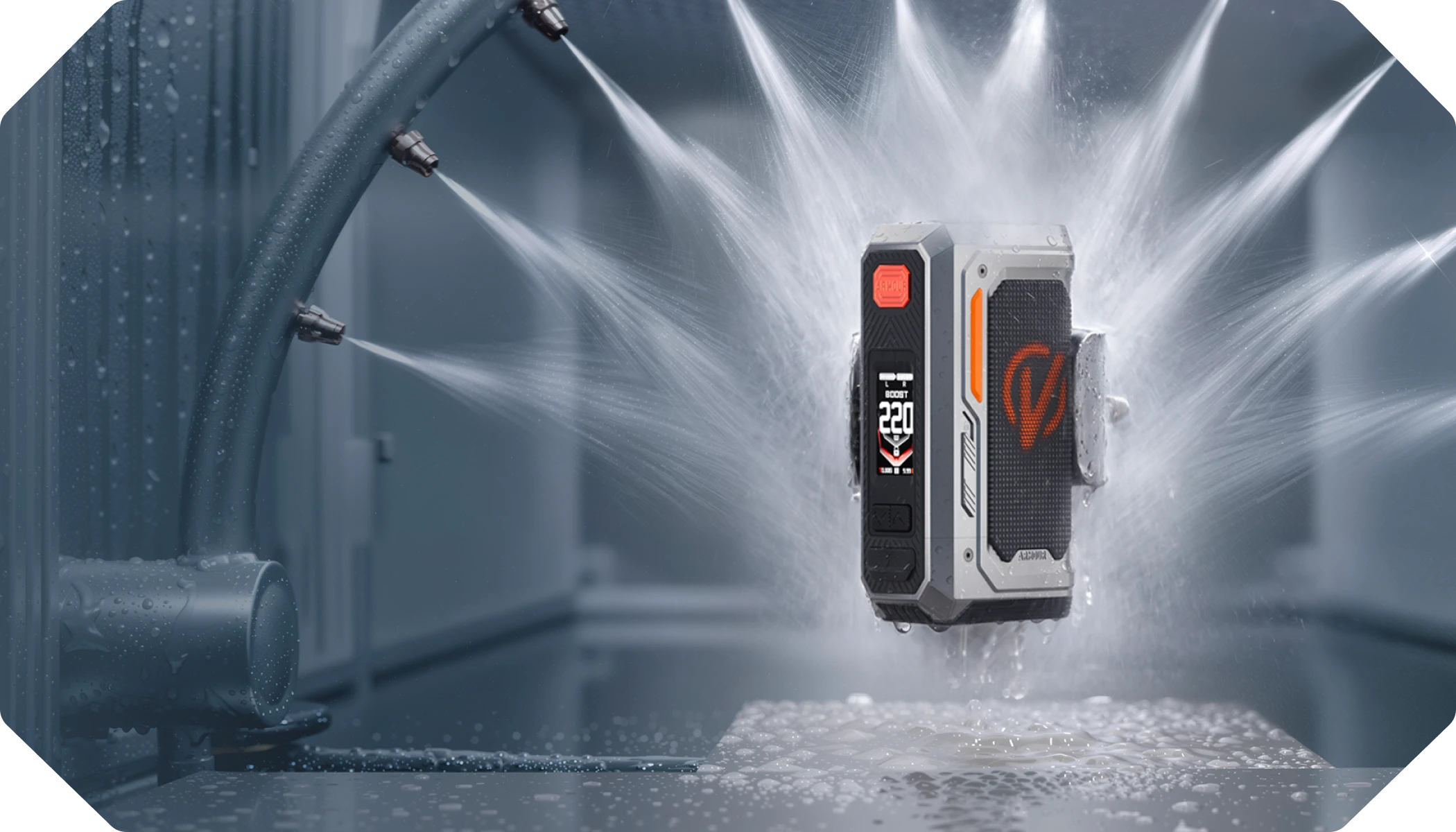 IPX9K waterjet-proof