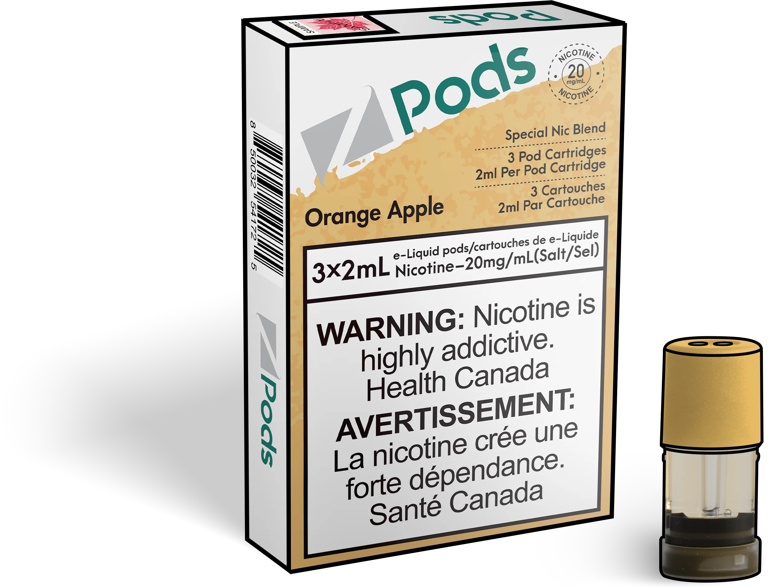 Z Pods - Orange Pomme (PROVINCIAL)