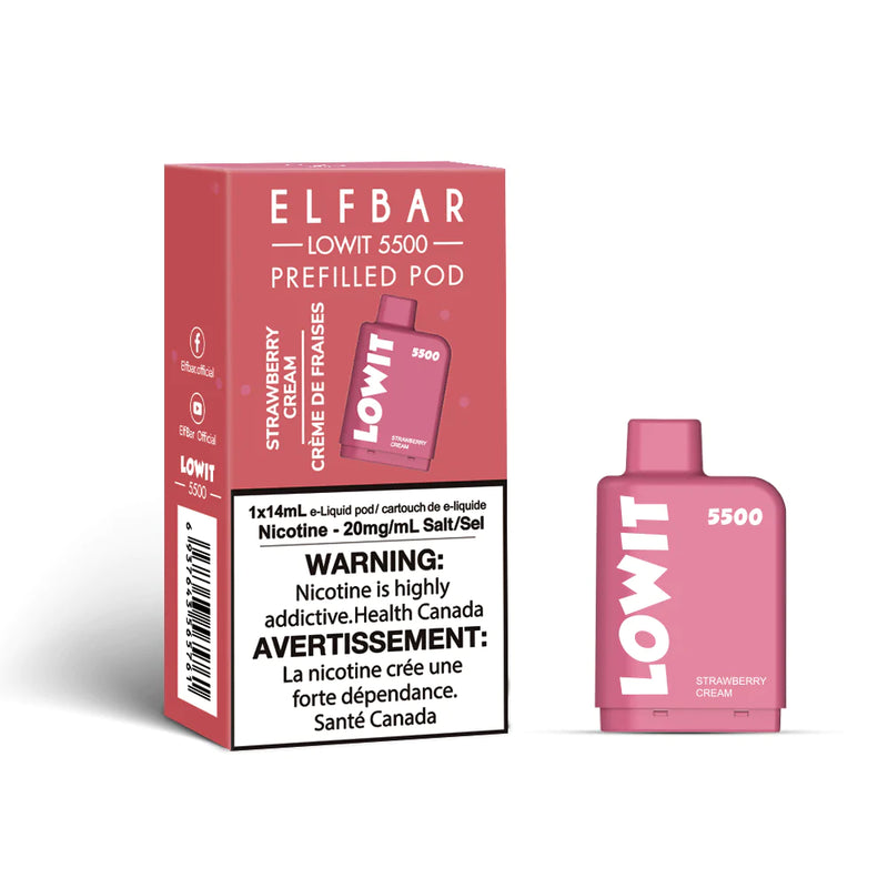 Elfbar - Lowit Pods (EXCISE TAXED) (5500 puffs) - (Needs Battery)