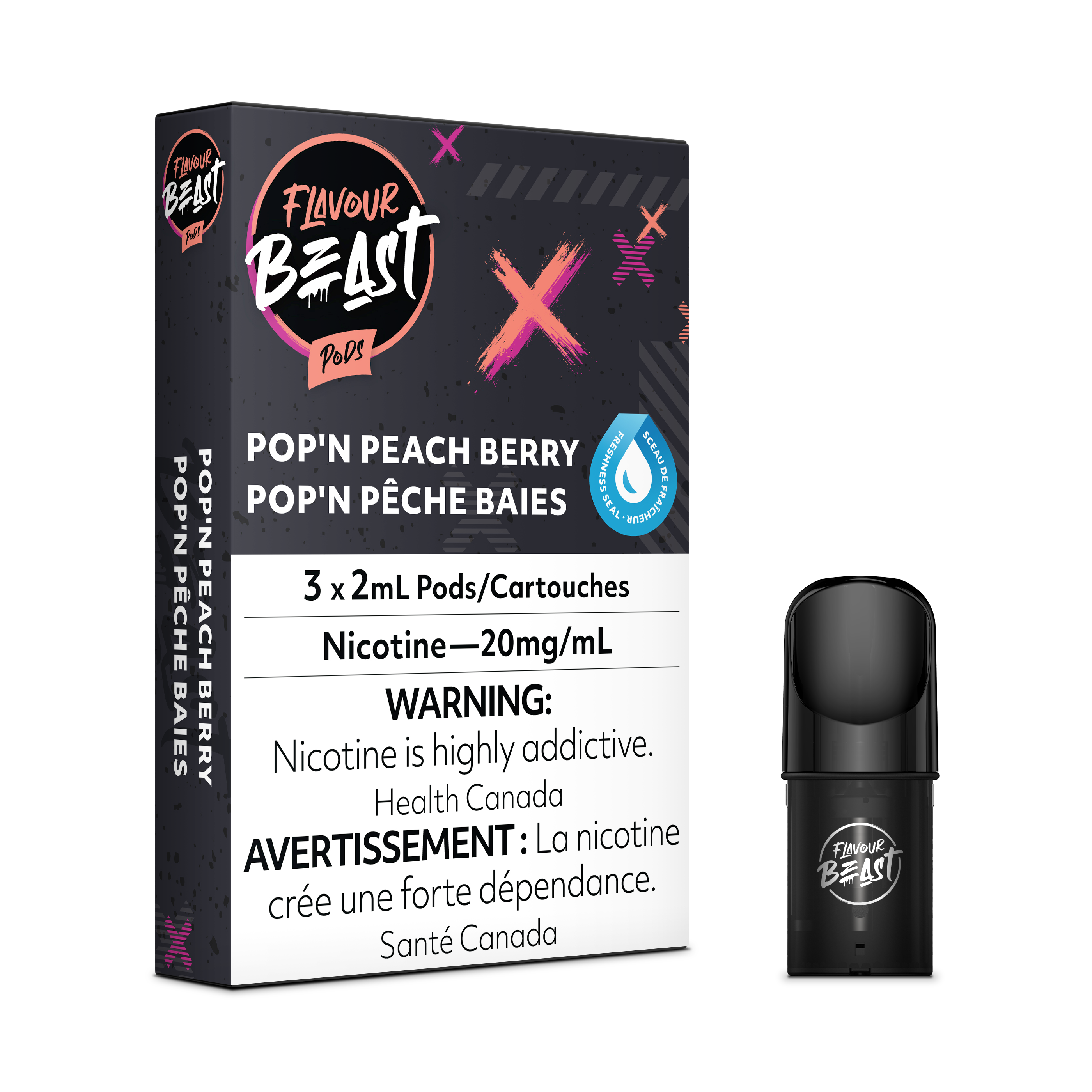 Flavour Beast Flow Pods - Packin Peach Berry (Compatible With STLTH) (FEDERAL)