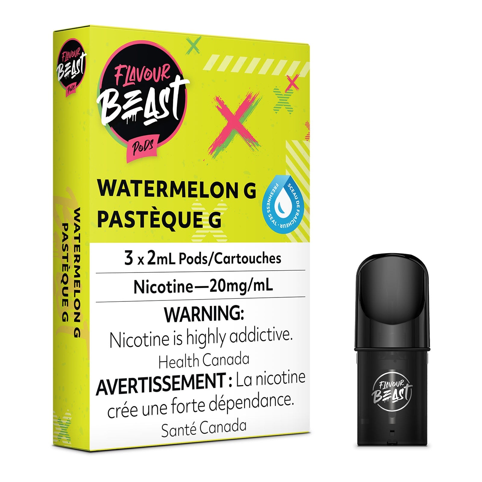 Flavour Beast Flow Pods - Watermelon G (Compatible With STLTH) (FEDERAL)