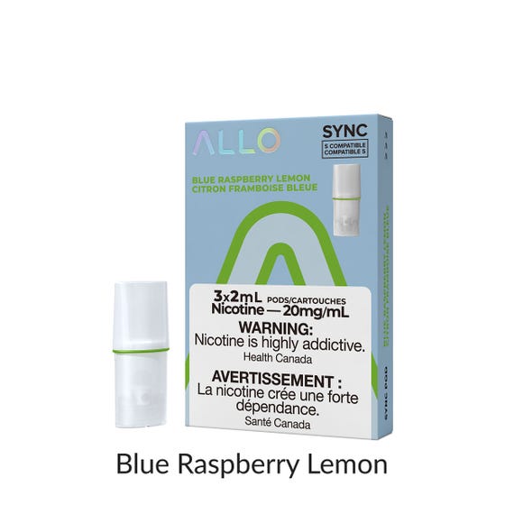 Allo Pods - Blue Raspberry Lemon (Compatible With STLTH) (EXCISE TAXED)