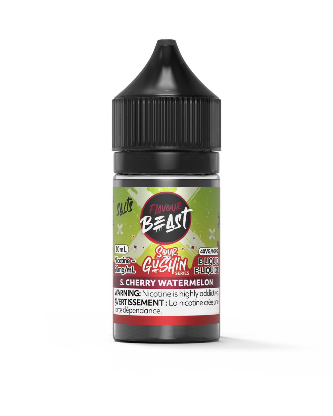Sour Gushin S. Cherry Watermelon by Flavour Beast Salt - 30ml