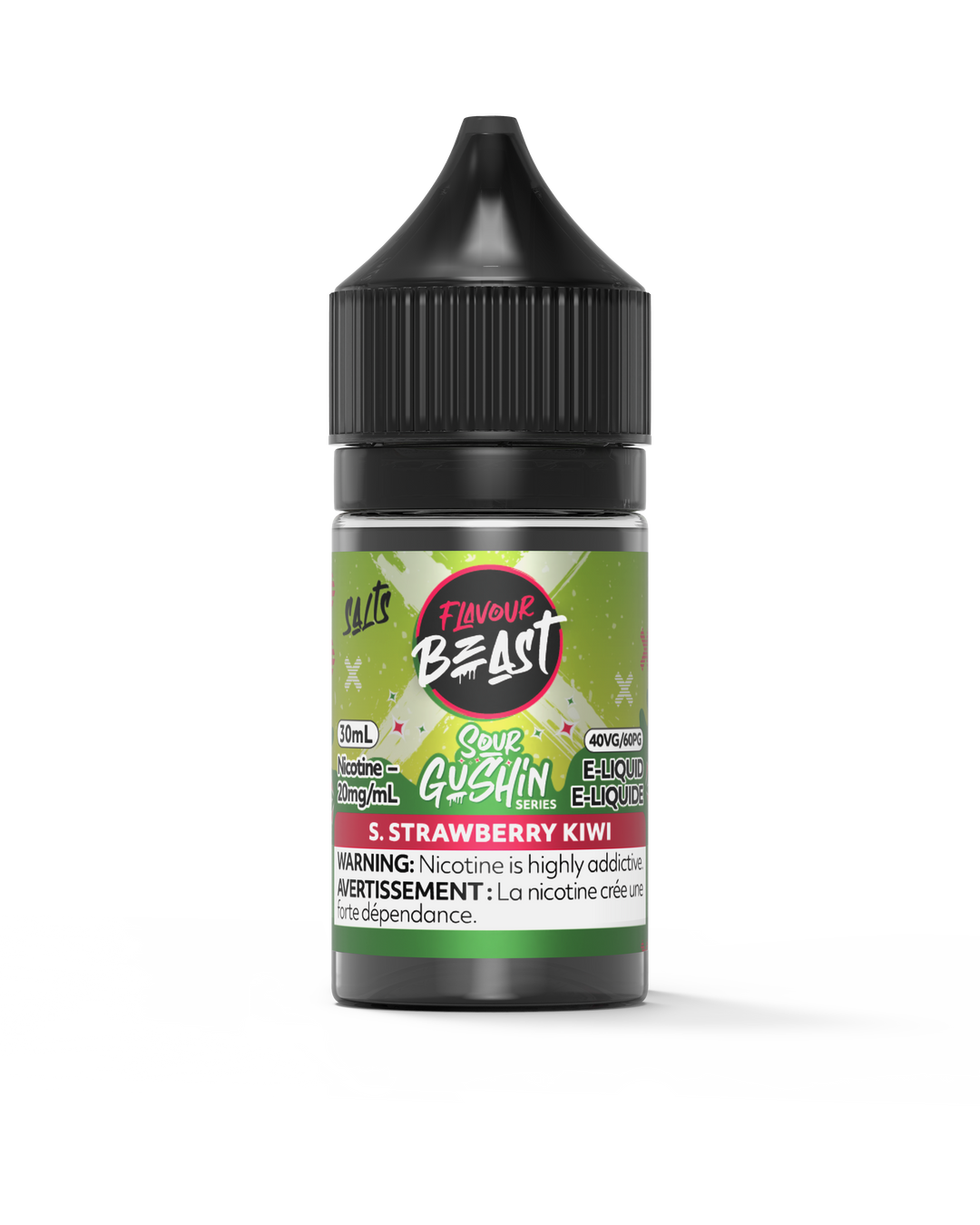 Sour Gushin S. Strawberry Kiwi by Flavour Beast Salt - 30ml