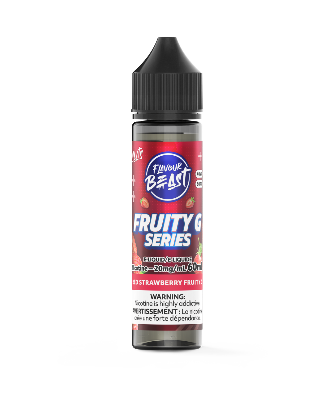 Red Strawberry Fruity G by Flavour Beast Salt - 60ml
