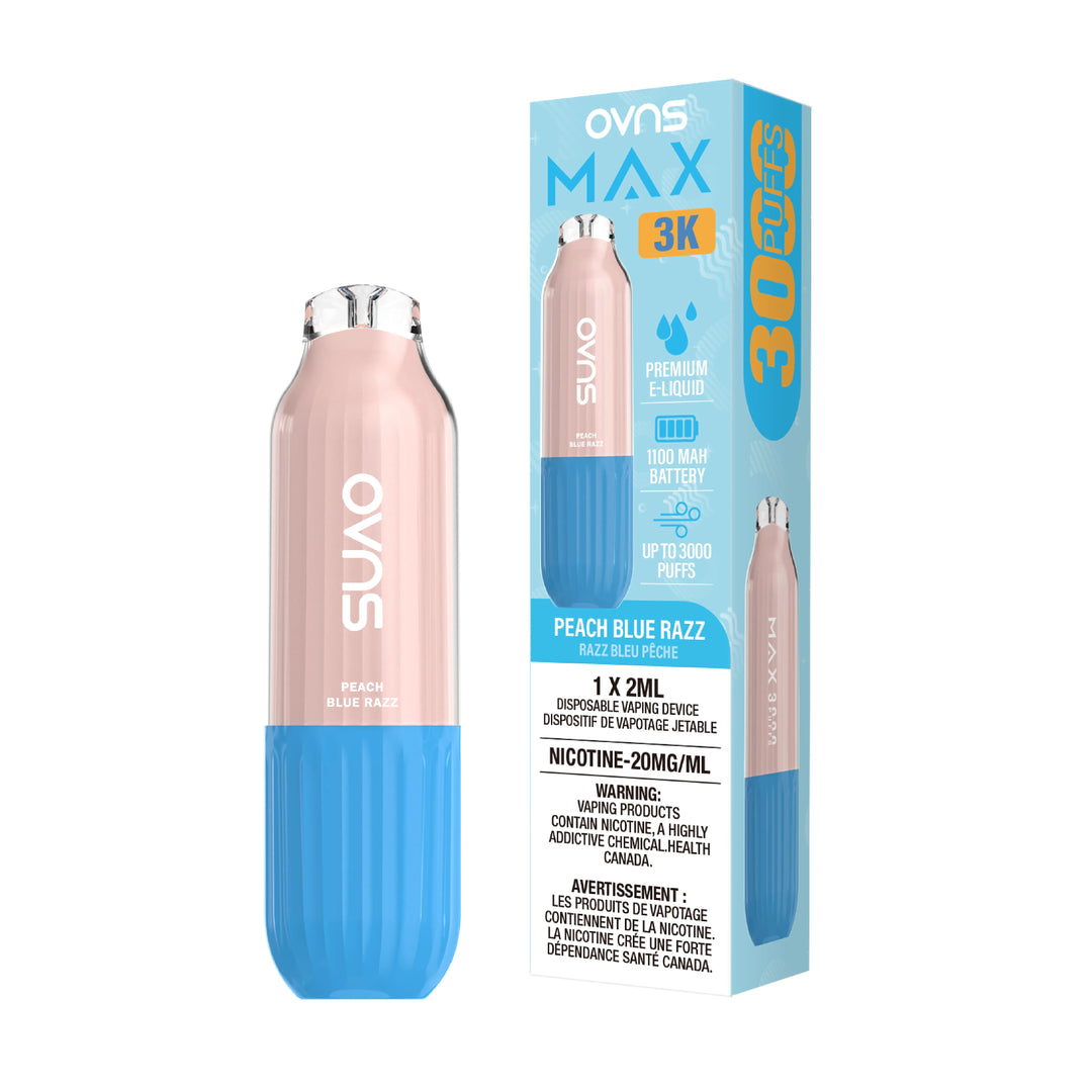 Peach Blue Razz Ovns Max - Disposable 3K