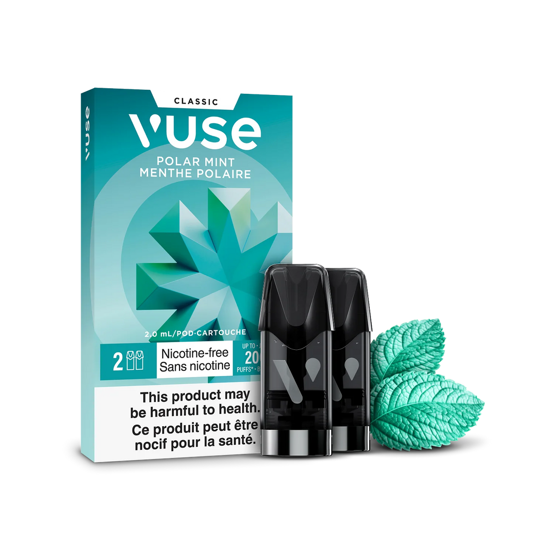 Polar Mint Zero Nic Vuse Pods Classic