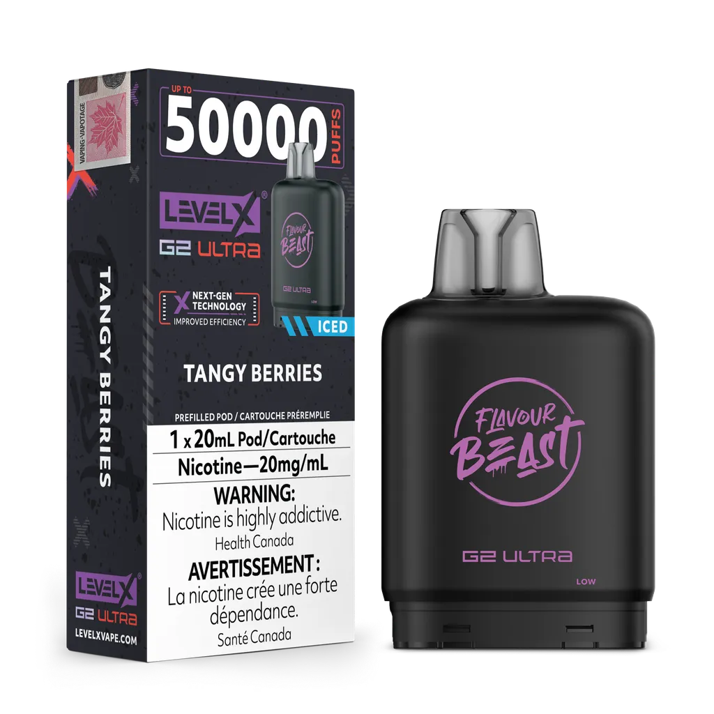 Tangy Berries Iced by Level X Flavour Beast G2 Ultra 50K
