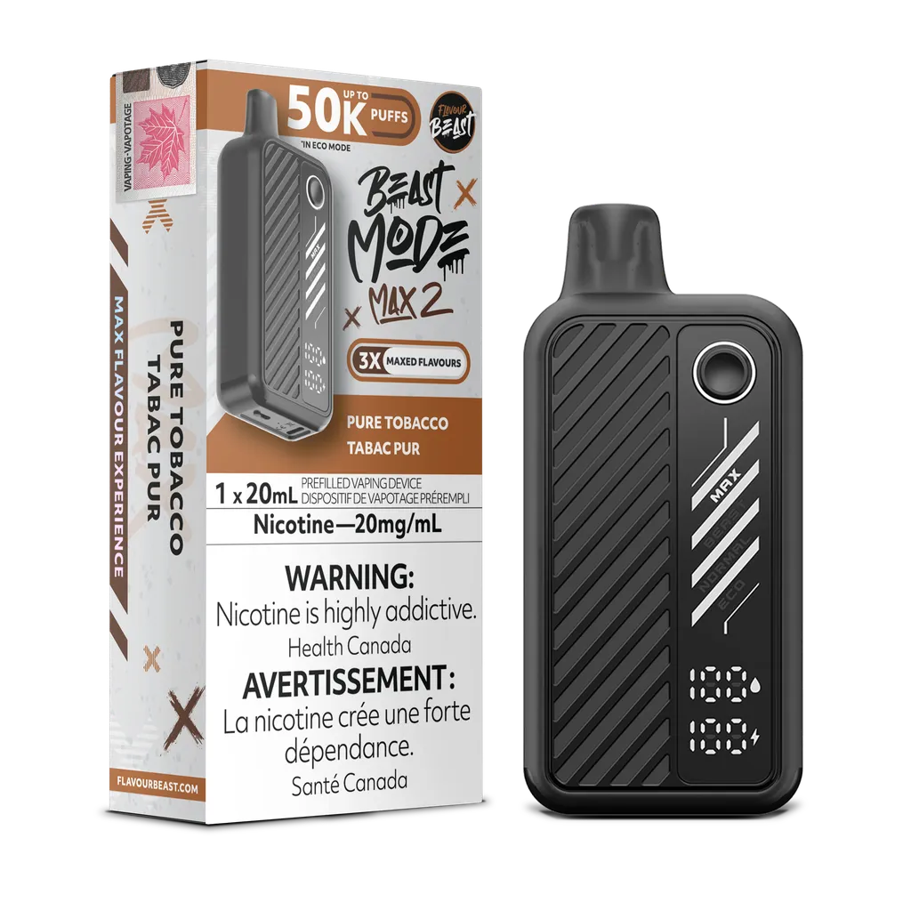 Pure Tobacco Flavour Beast Mode Max 2 - Disposable 50K