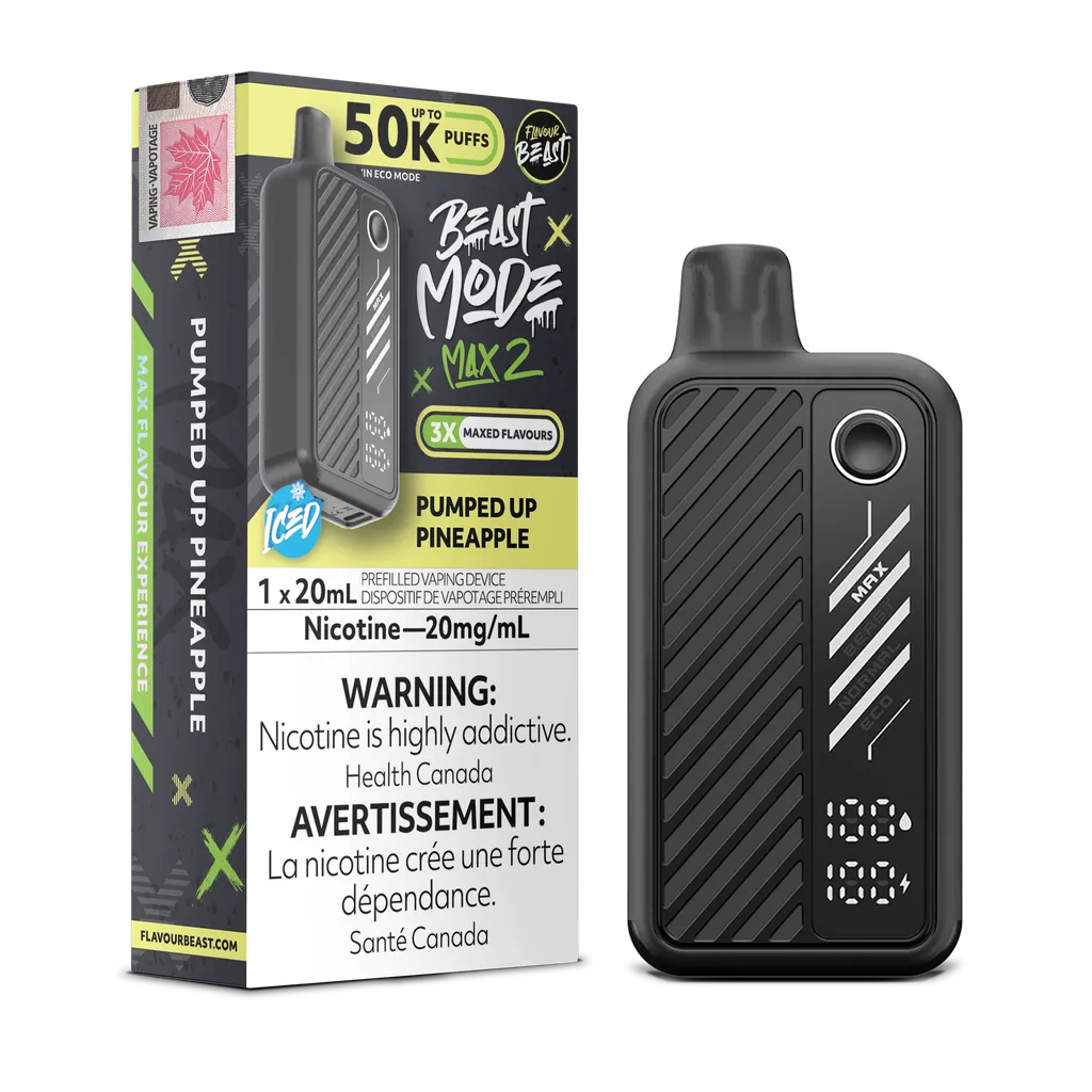 Pumped up Pineapple Iced Flavour Beast Mode Max 2 - Disposable 50K