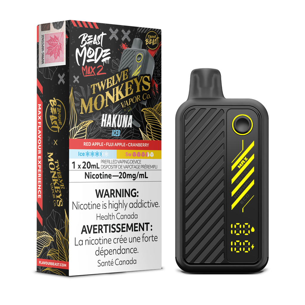 Flavour Beast Mode Max 2 – Cigarette électronique jetable (PROVINCIALE) (50 000 bouffées) 