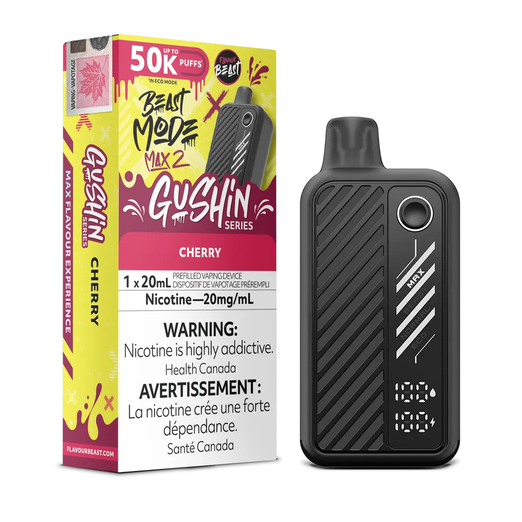 Gushin' Cherry Flavour Beast Mode Max 2 - Disposable 50K