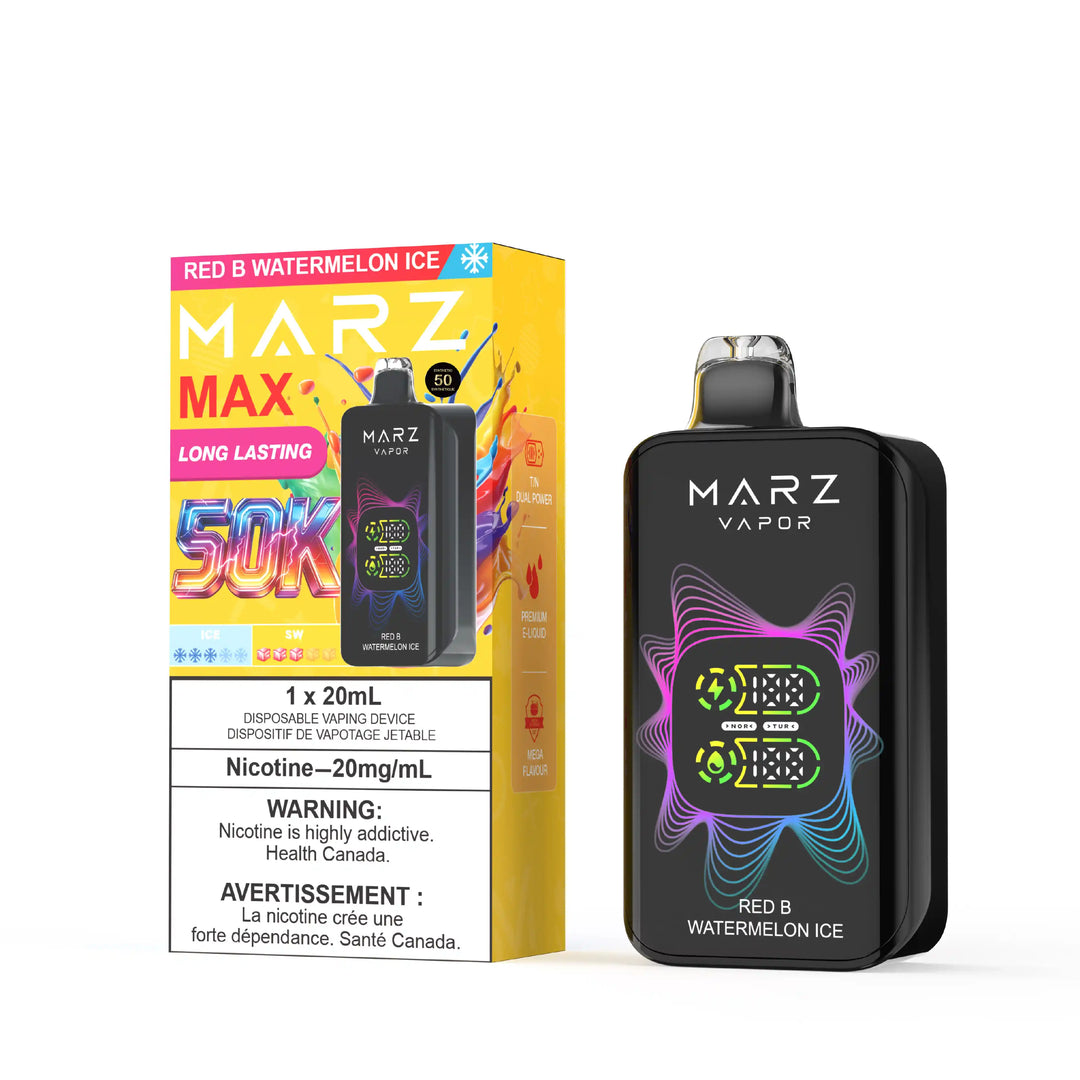 Red B Watermelon Ice Marz Max - Disposable E-Cig 50K (Bold 50)