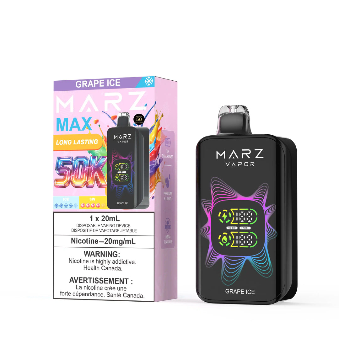 Grape Ice Marz Max - Disposable E-Cig 50K (Bold 50)