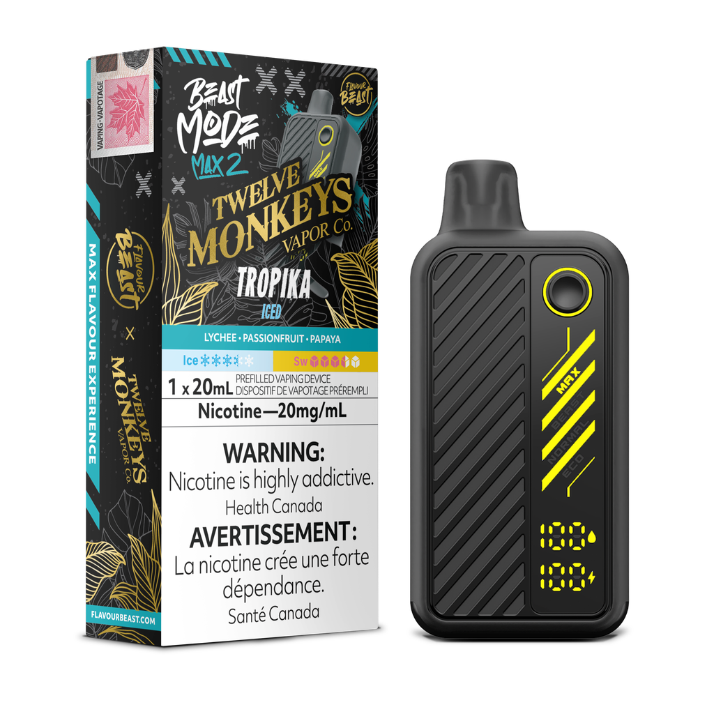 Flavour Beast Mode Max 2 – Cigarette électronique jetable (PROVINCIALE) (50 000 bouffées) 