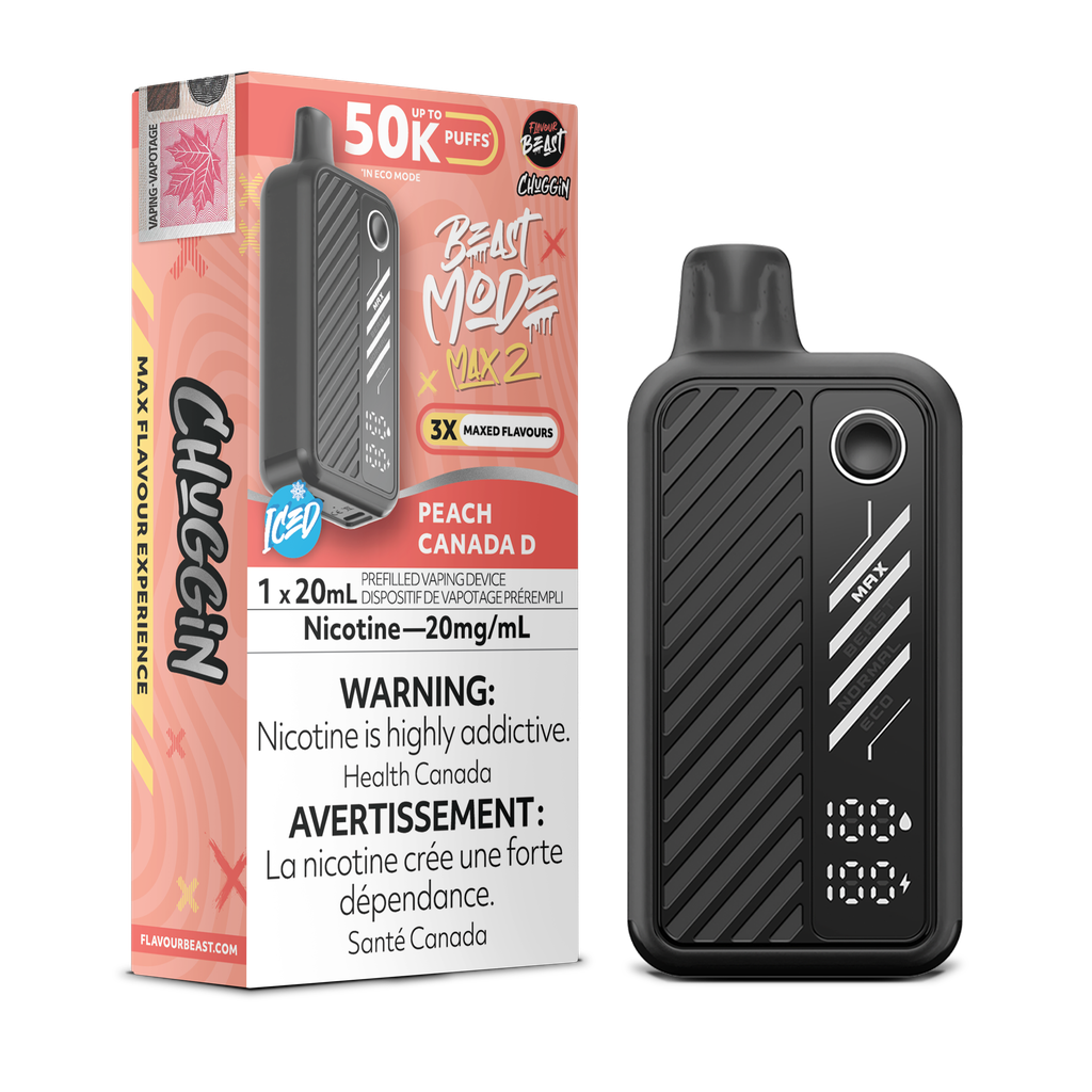 Flavour Beast Mode Max 2 – Cigarette électronique jetable (PROVINCIALE) (50 000 bouffées) 
