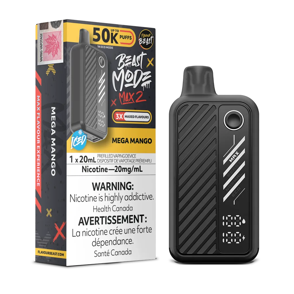 Mega Mango Iced Flavour Beast Mode Max 2 - Disposable 50K