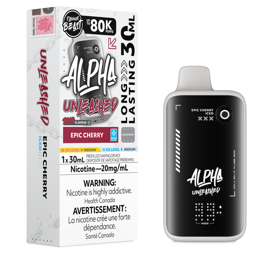 Epic Cherry Iced Flavour Beast Alpha Unleashed - Disposable Vape 80K