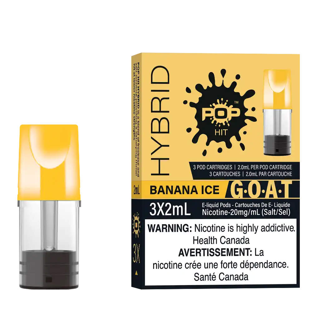 Banana Ice Stlth Pods by Pop Hybrid