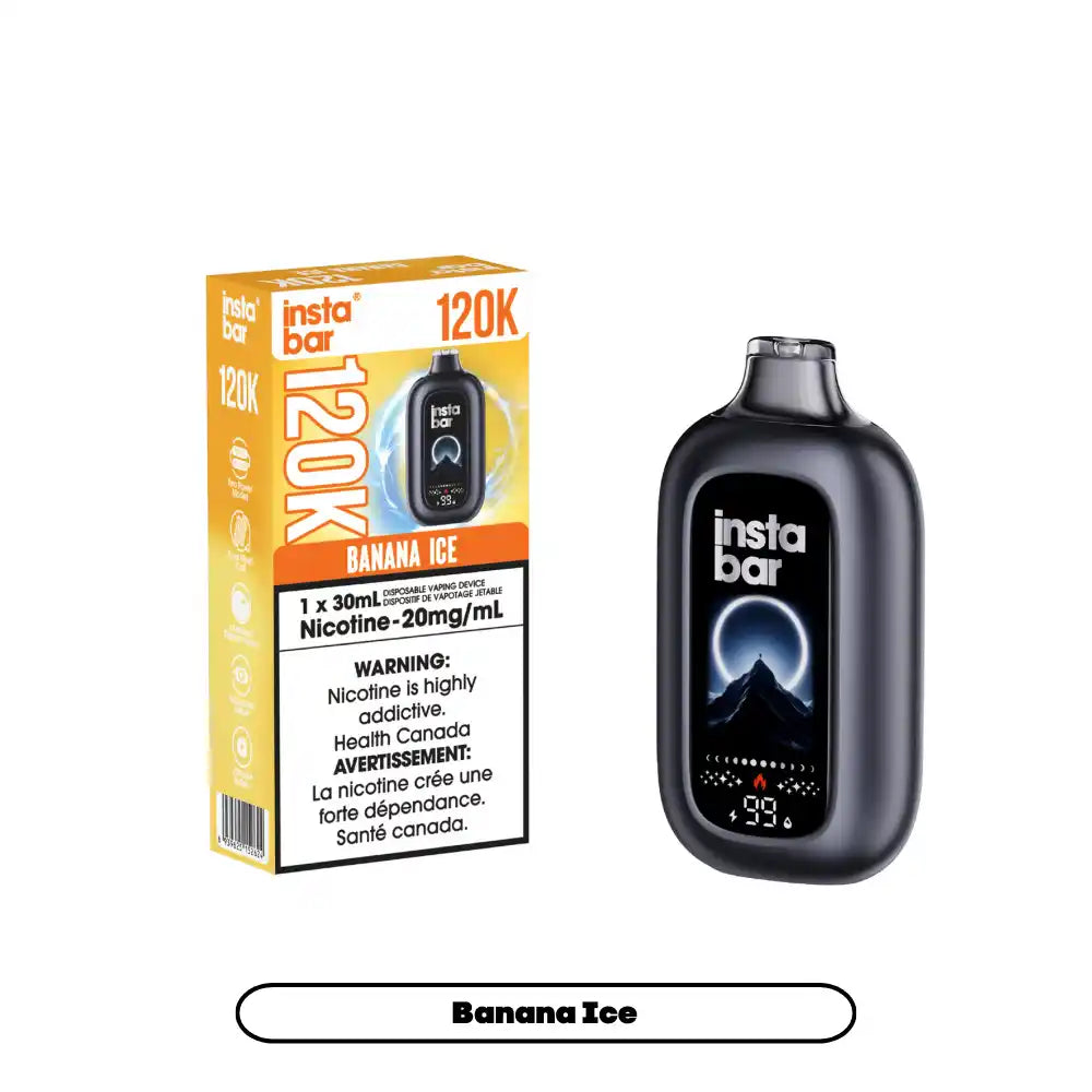 Banana Ice Insta Bar 120K - Disposable Vape – 20mg by INSTA BAR