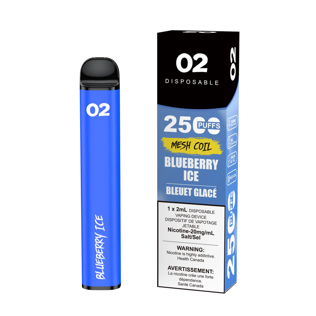 Blueberry Ice O2 - Disposable 2.5K