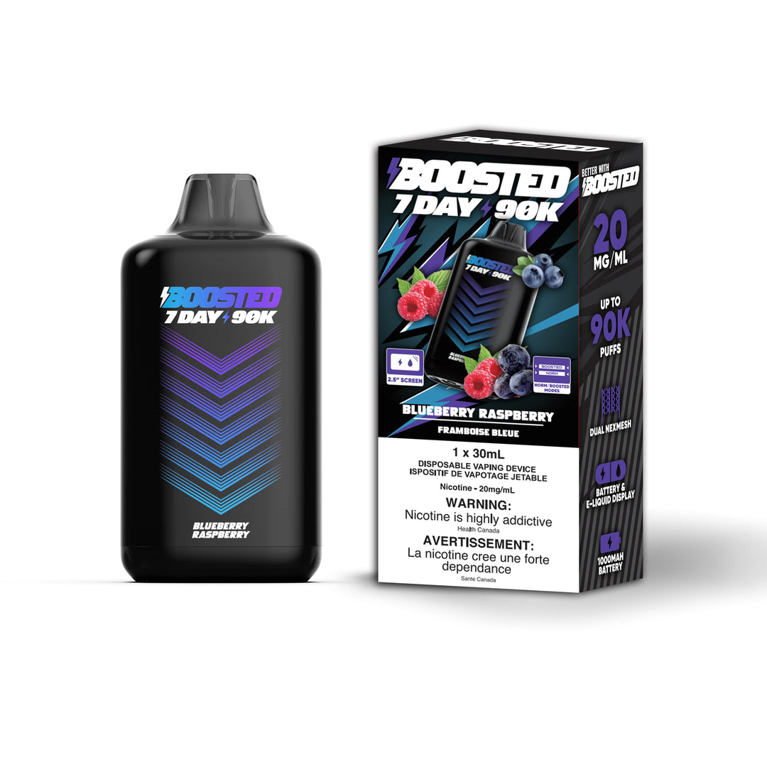 Boosted 7 Day 90K Disposable Vape 90,000 Puffs | 30 mL, 20 mg VIP Vape Boosted 7 Day 90K Disposable Vape 90,000 Puffs | 30 mL, 20 mg VIP Vape