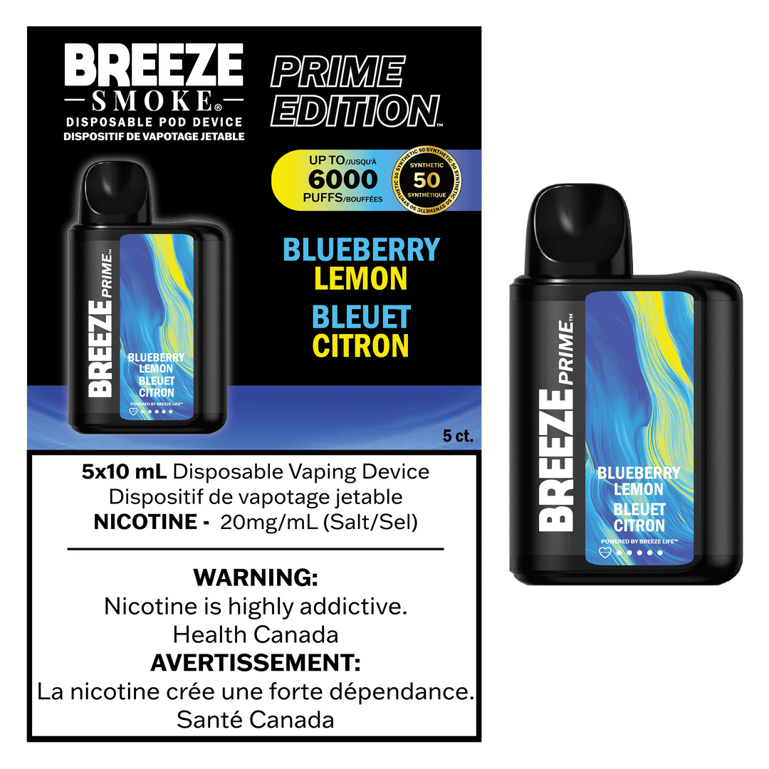 Blueberry Lemon Breeze Prime S50 - Disposable 6K