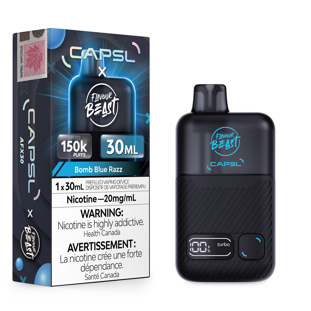 Bomb Blue Razz CAPSL - AFX30 Disposable 150K