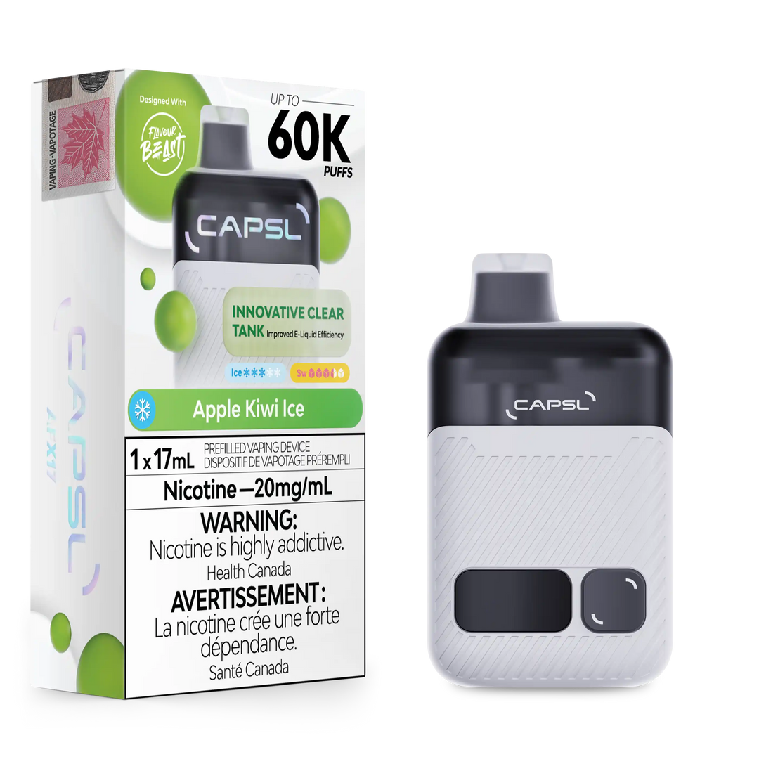 Apple Kiwi Ice CAPSL - AFX17 Disposable 60K