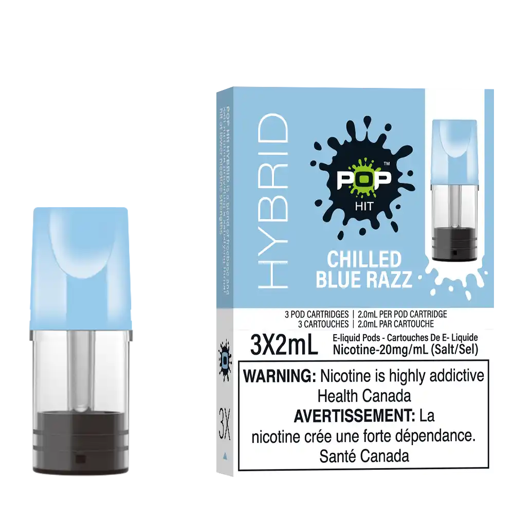Chilled Blue Razz Stlth Pods by Pop Hybrid