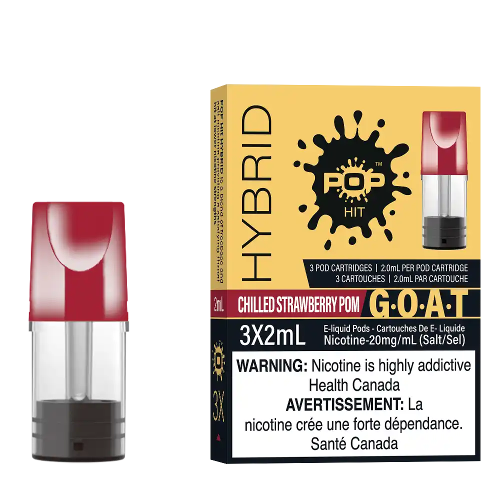 Chilled Strawberry Pom Stlth Pods by Pop Hybrid