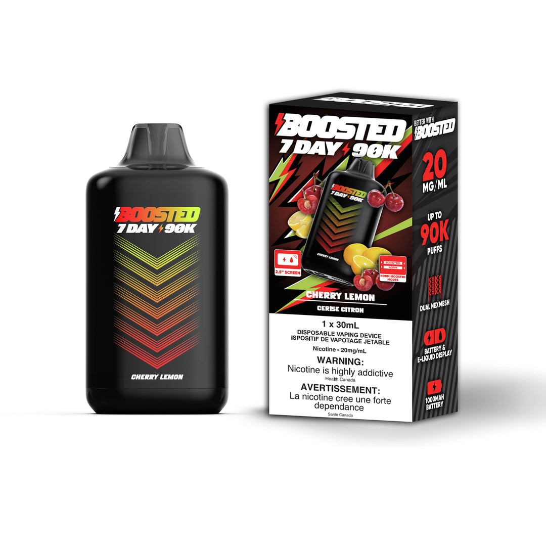 Boosted 7 Day 90K Disposable Vape 90,000 Puffs | 30 mL, 20 mg VIP Vape Boosted 7 Day 90K Disposable Vape 90,000 Puffs | 30 mL, 20 mg VIP Vape