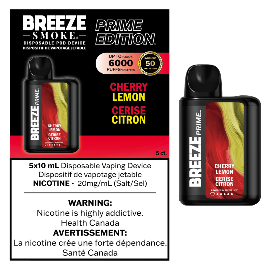 Cherry Lemon Breeze Prime S50 - Disposable 6K
