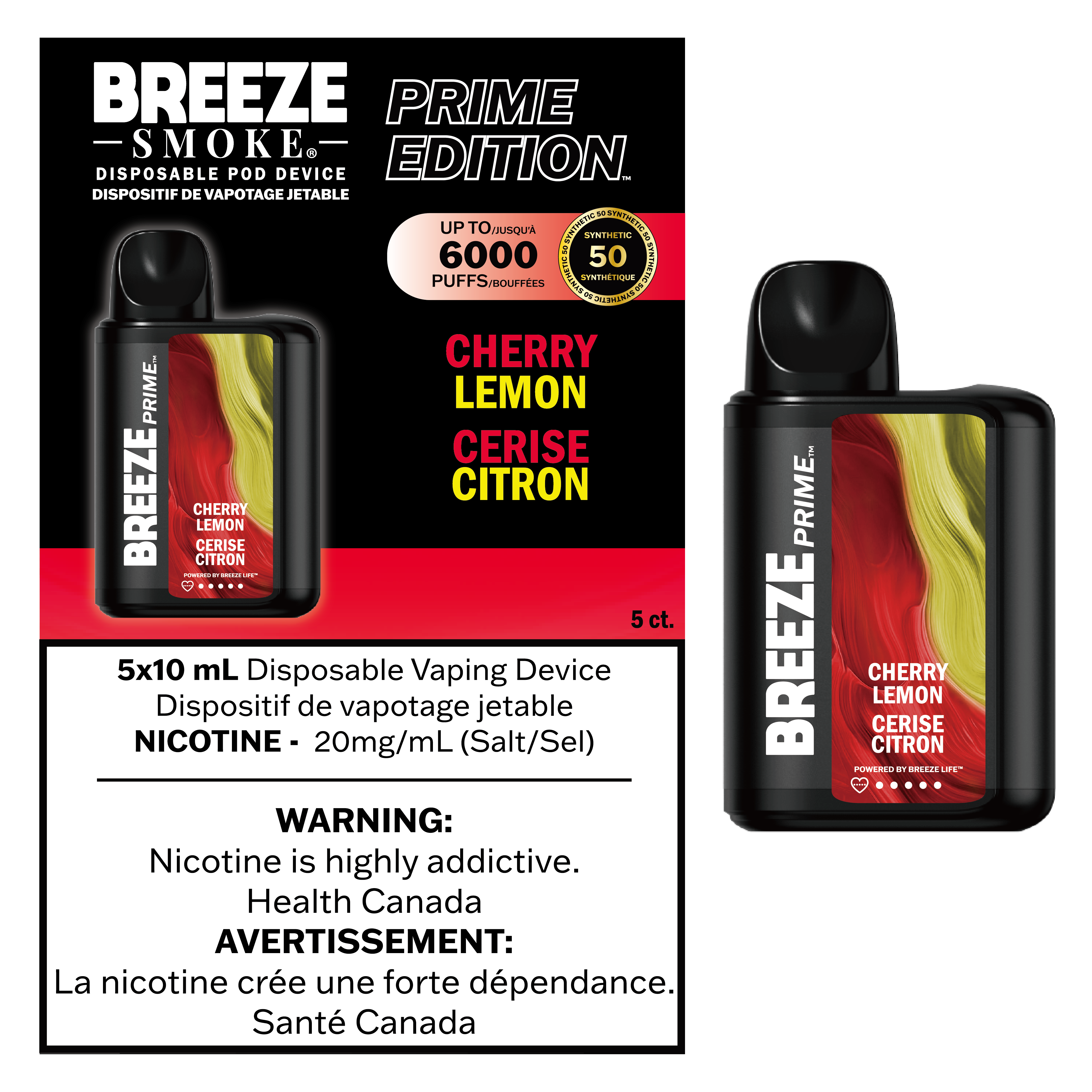 Breeze Prime - Disposable E-Cig (6000 Puffs) (PROVINCIAL)