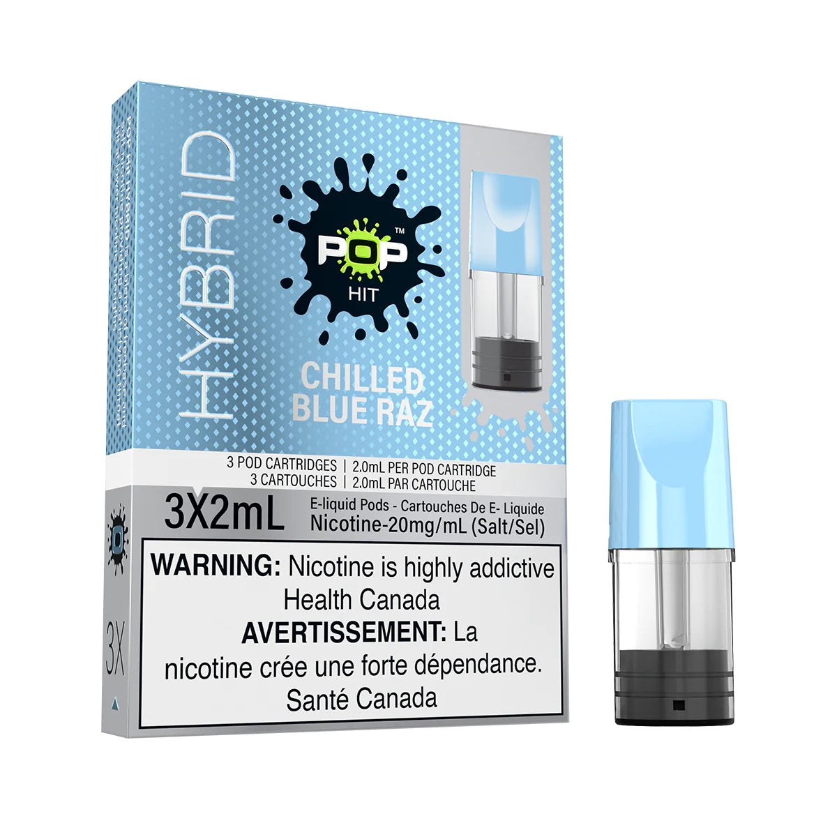 Pop Hybrid Pods - Chilled Blue Razz (Compatible with STLTH) (PROVINCIAL)