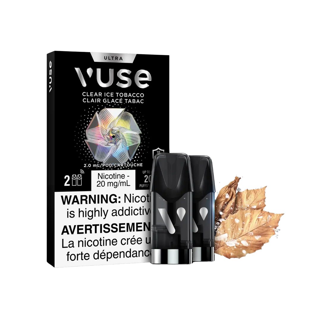 Clear Ice Tobacco Vuse Ultra Pods