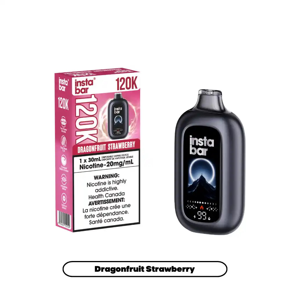 Dragonfruit Strawberry Insta Bar 120K - Disposable Vape – 20mg by INSTA BAR