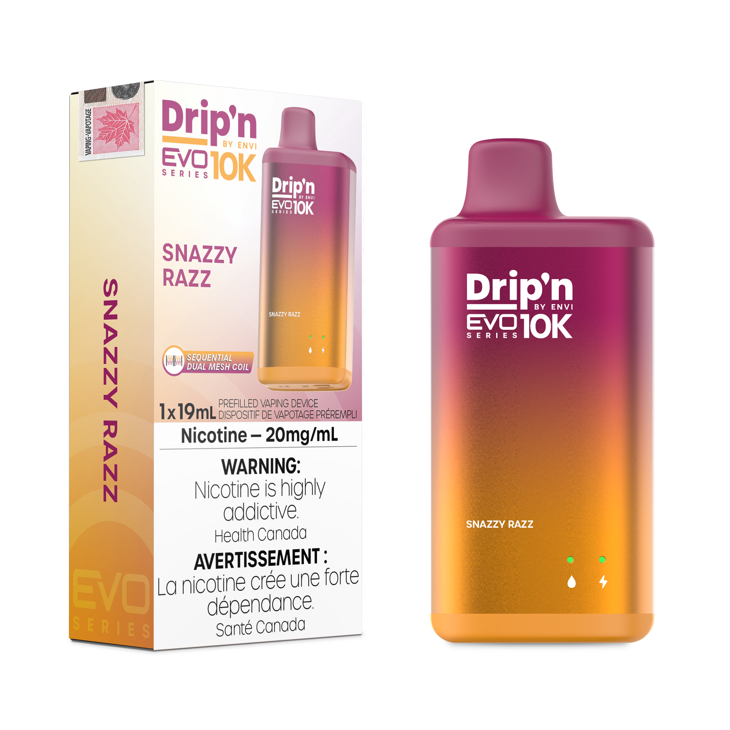 Drip'n Evo - Disposable E-Cig (PROVINCIAL) (10k Puffs)
