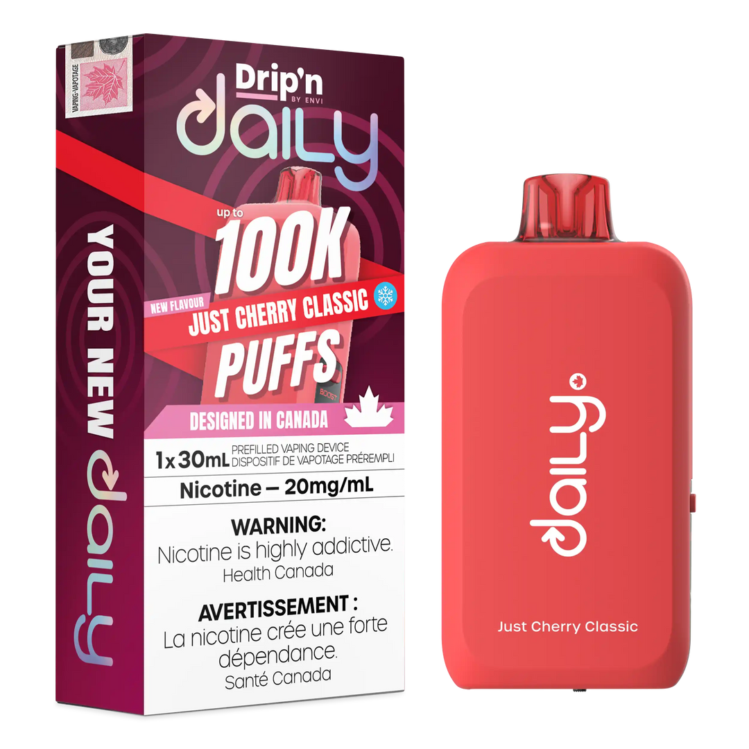 Just Cherry Classic Drip'N Daily 30mL - Disposable Vape 100K