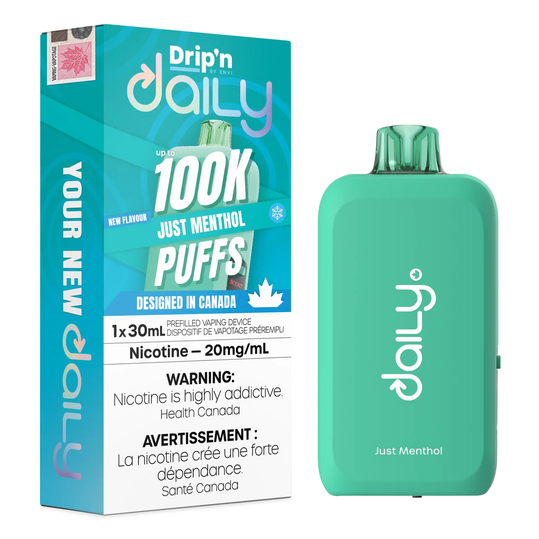 Just Menthol Drip'N Daily 30mL - Disposable Vape 100K